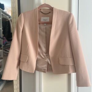 Size 6 LK Bennett cropped jacket in Blush